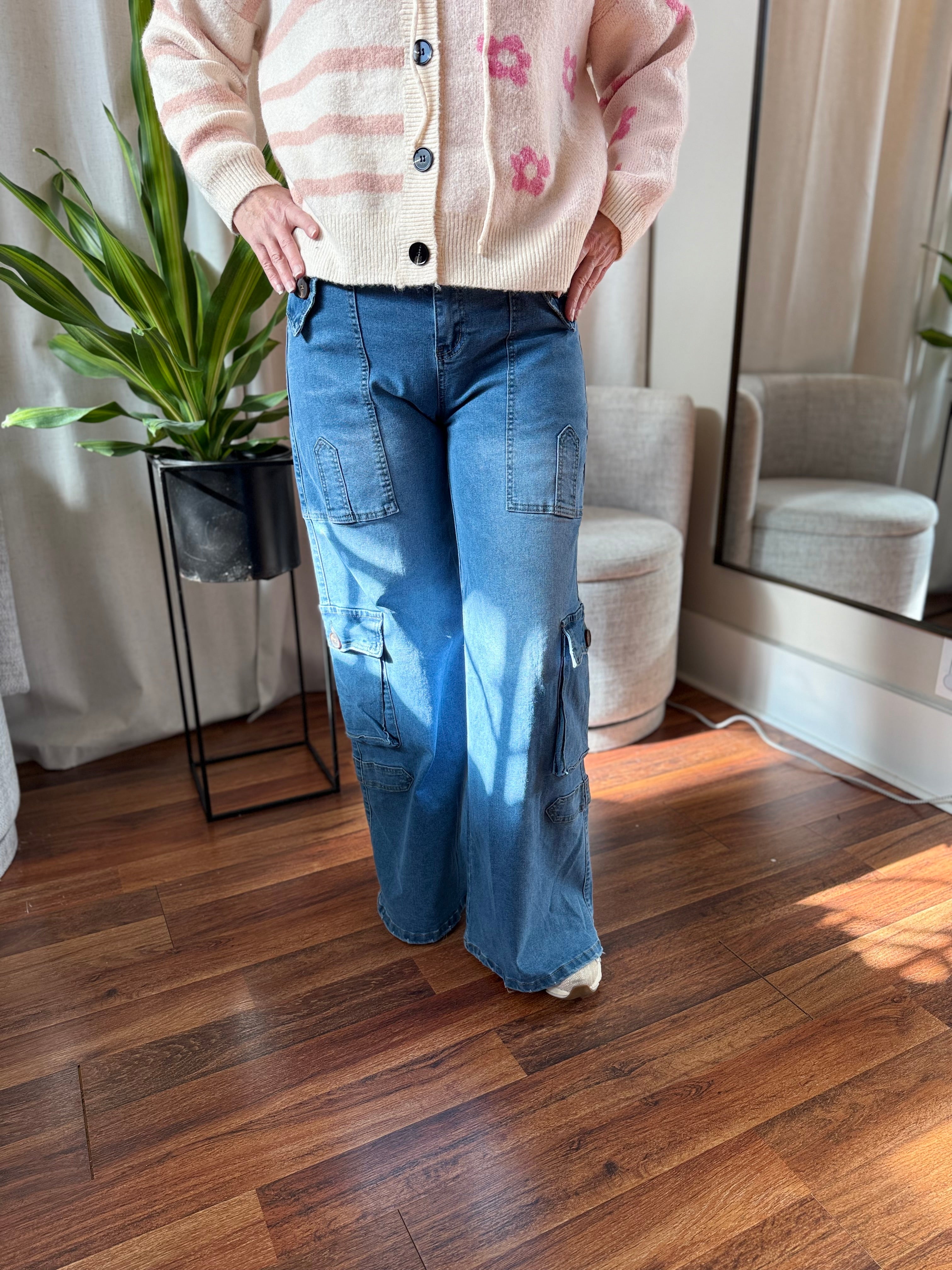 The Maverick Wide Leg Cargo Jean