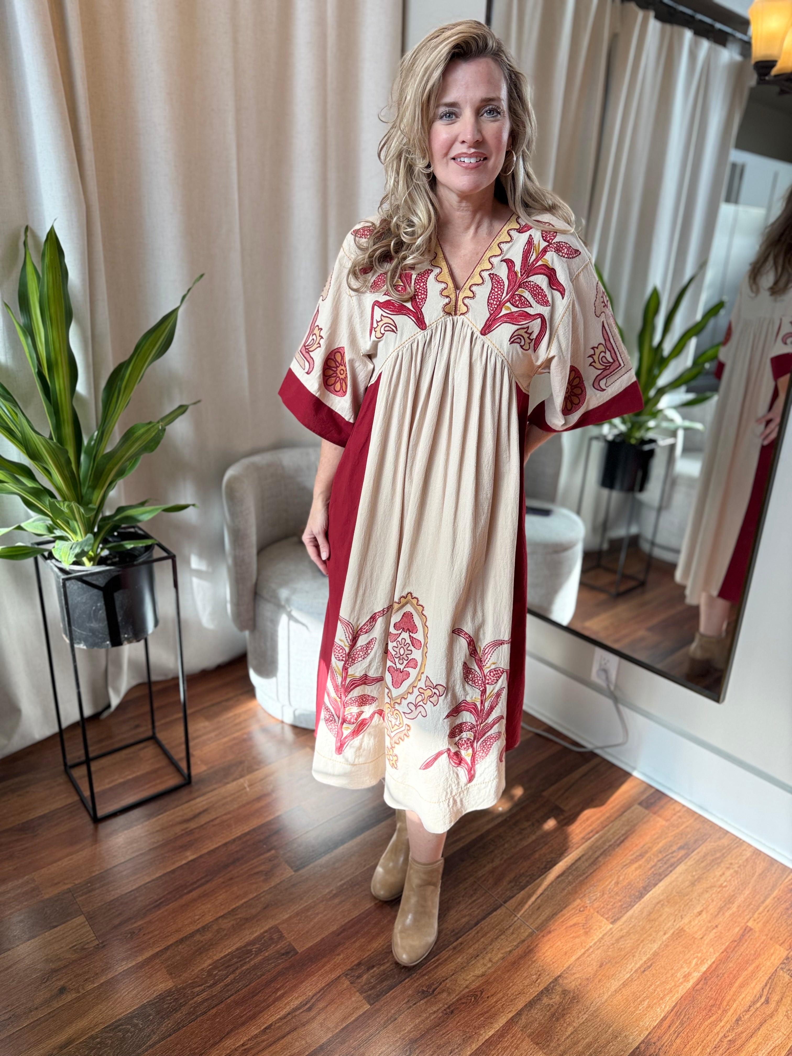 Boho Cowgirl Maxi Dress