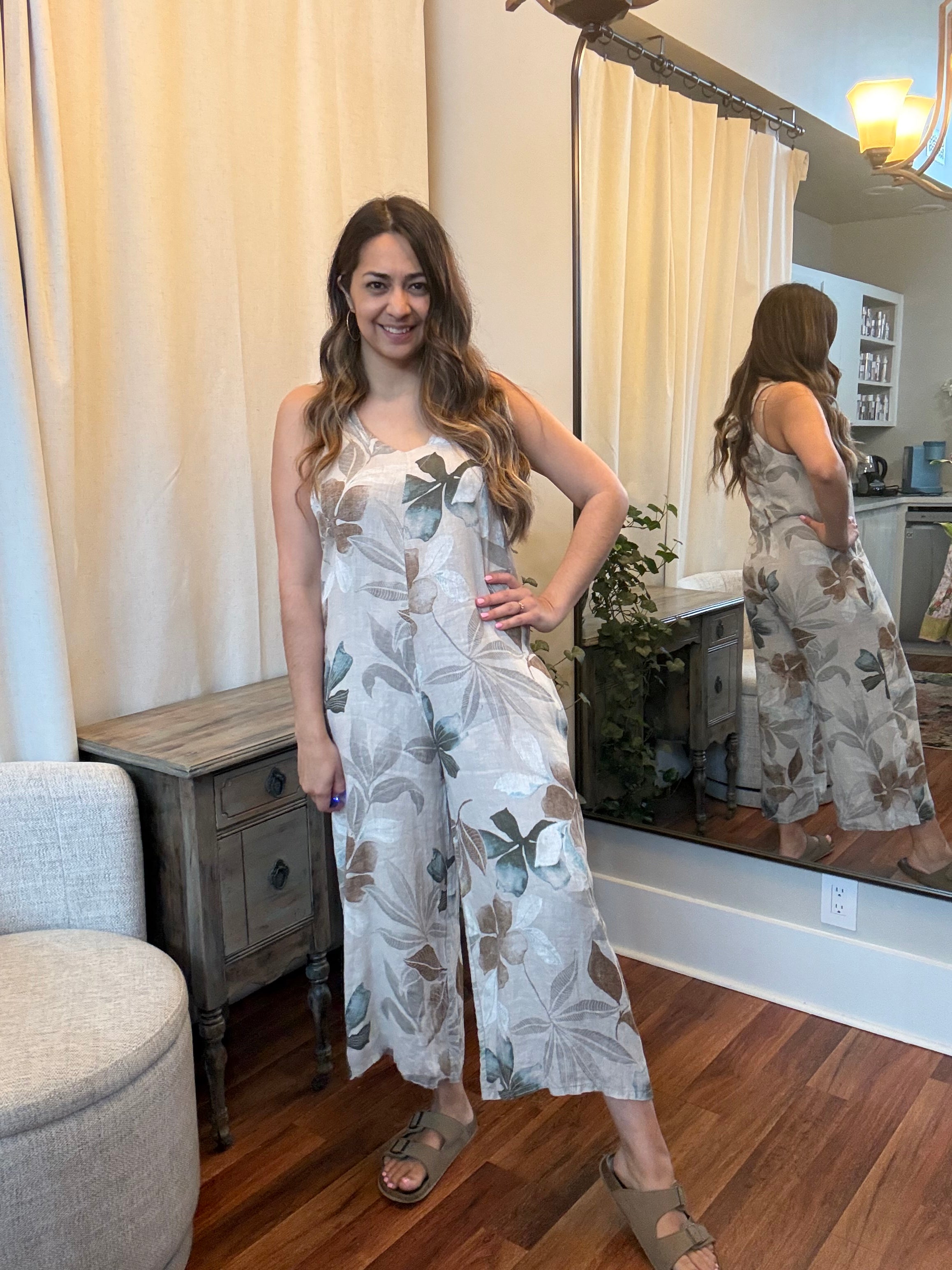 The Tuscany Linen Romper