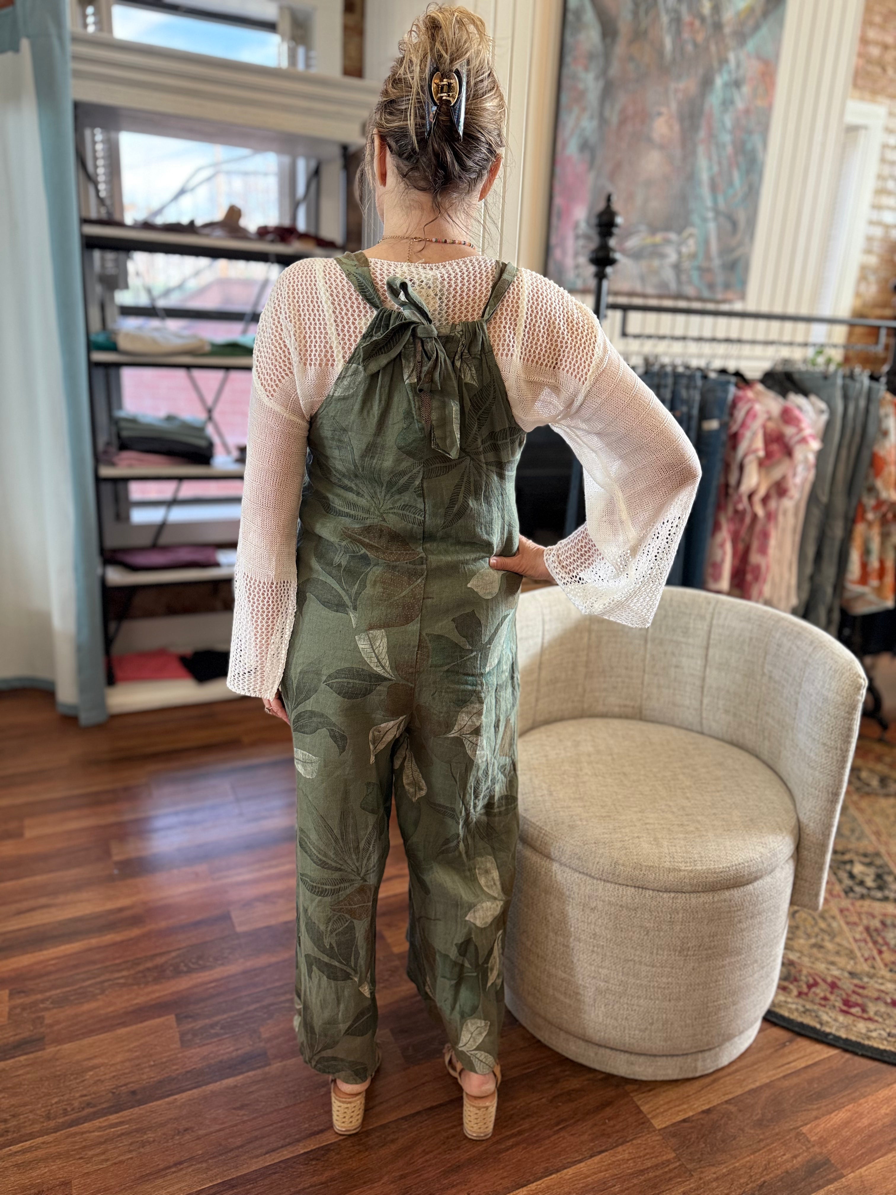 The Tuscany Linen Romper