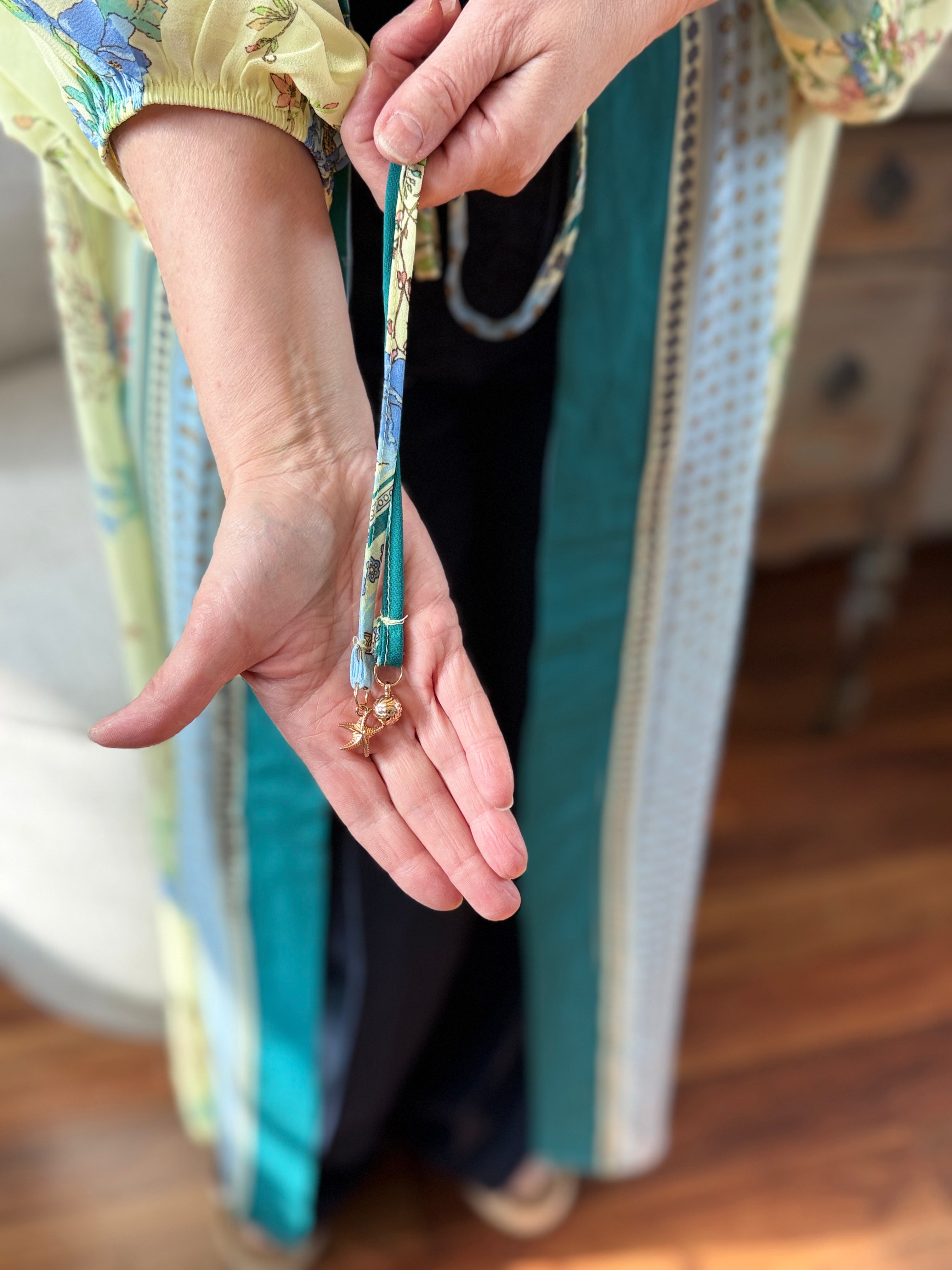 Model in lemon yellow maxi kimono duster - Spirit & Wind Boutique