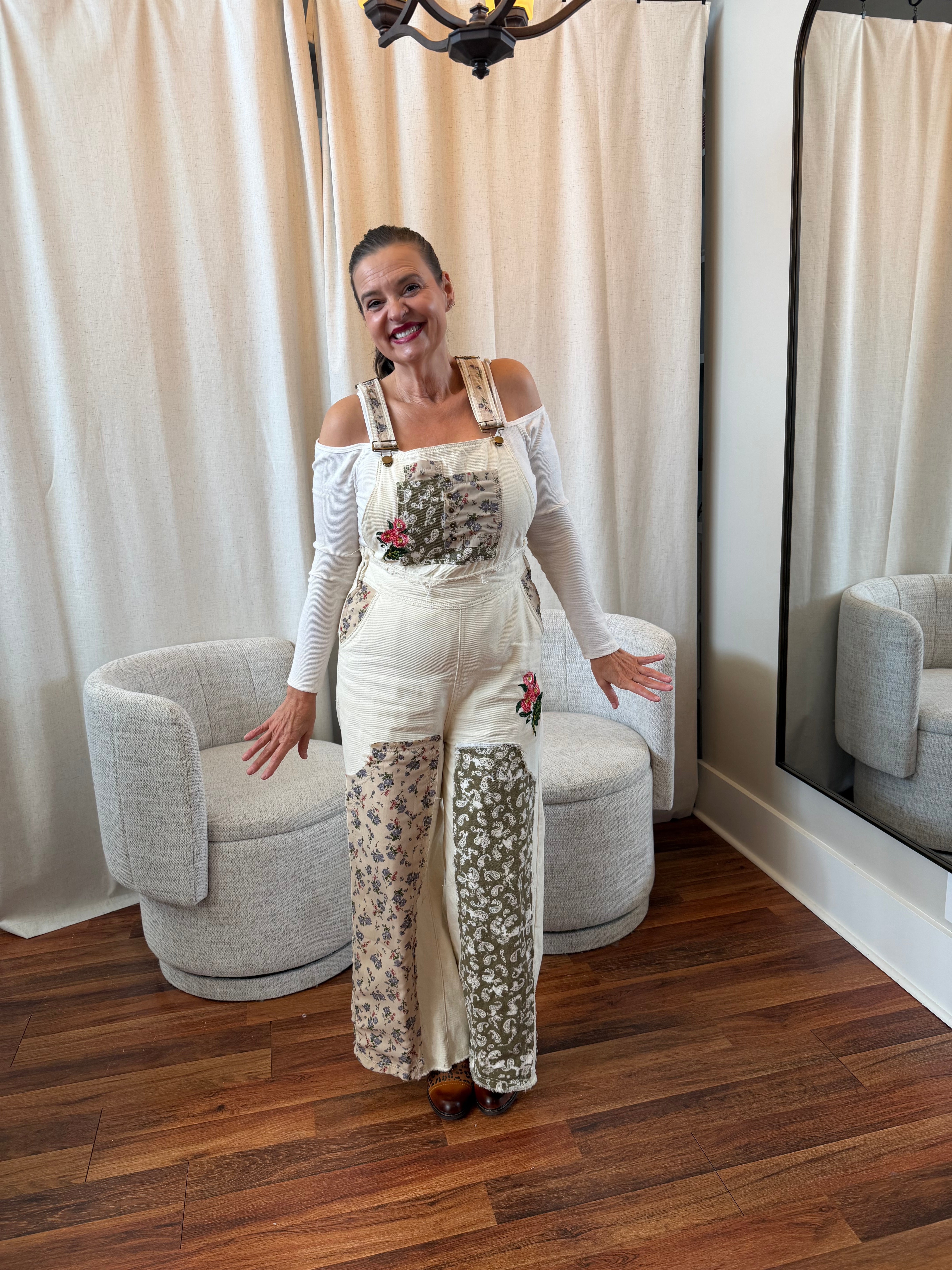 Threaded in Bloom Overalls
