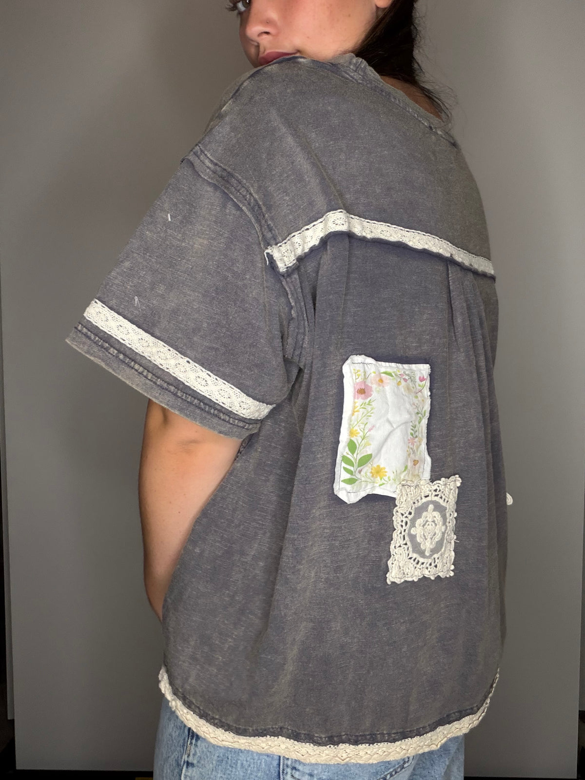 The Cottage Lace Patchwork Top