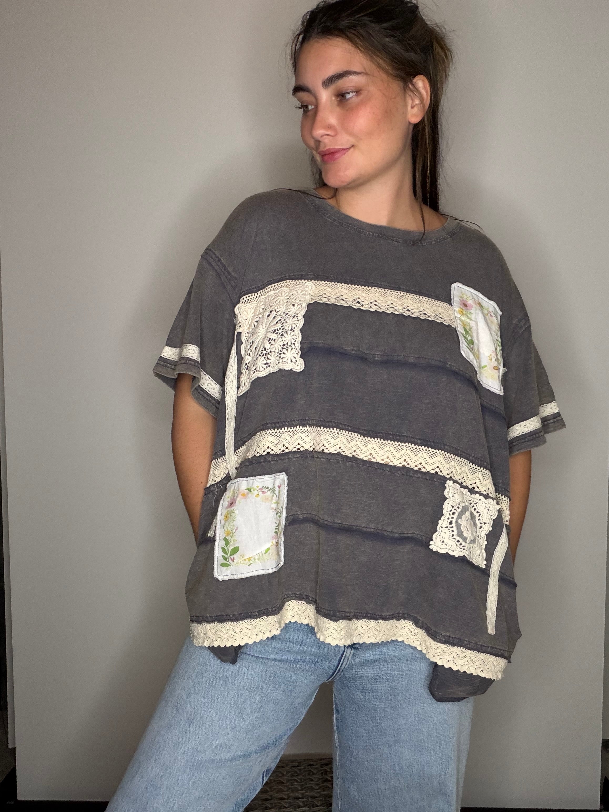 The Cottage Lace Patchwork Top