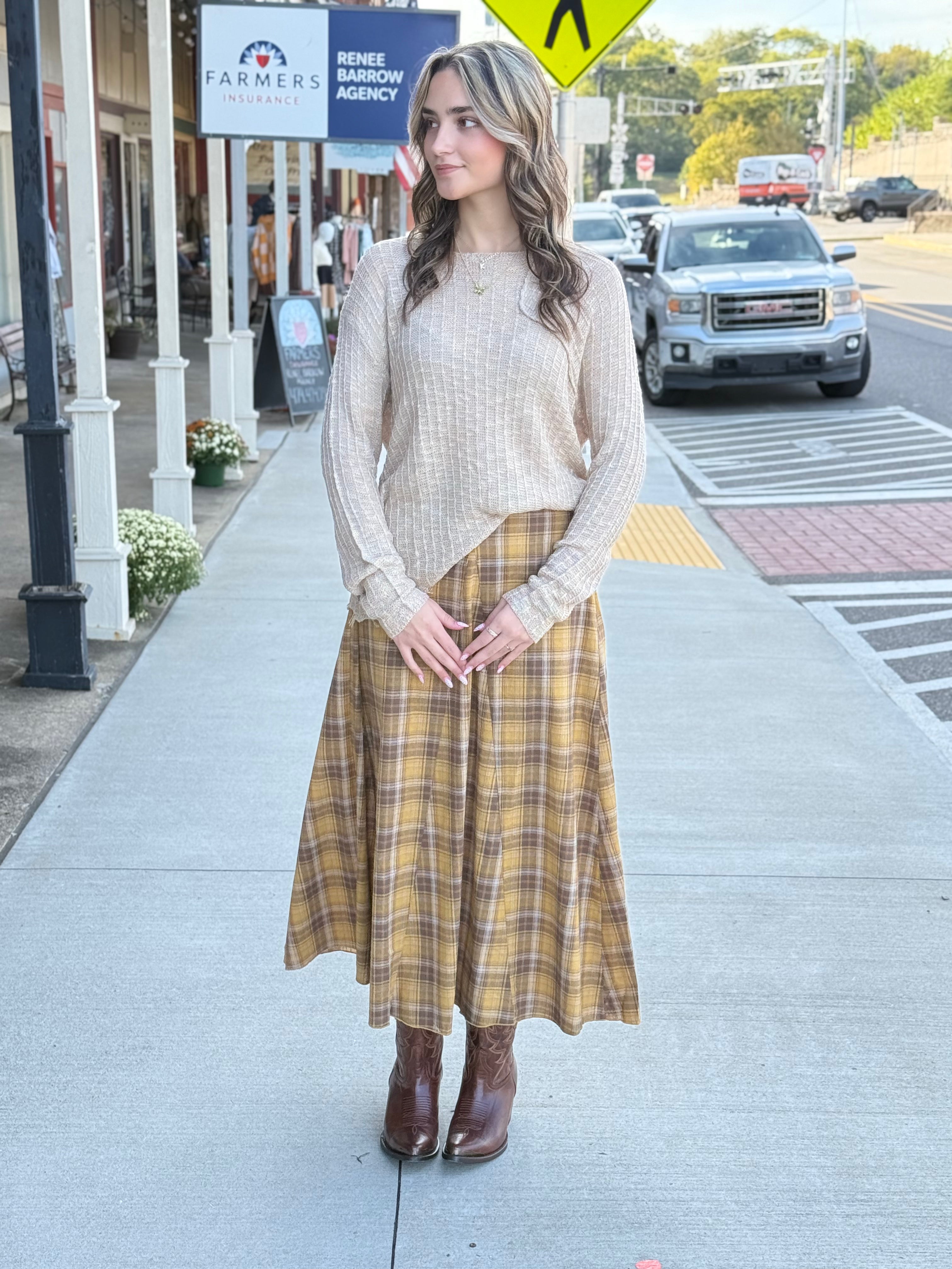Goldie Plaid Skirt
