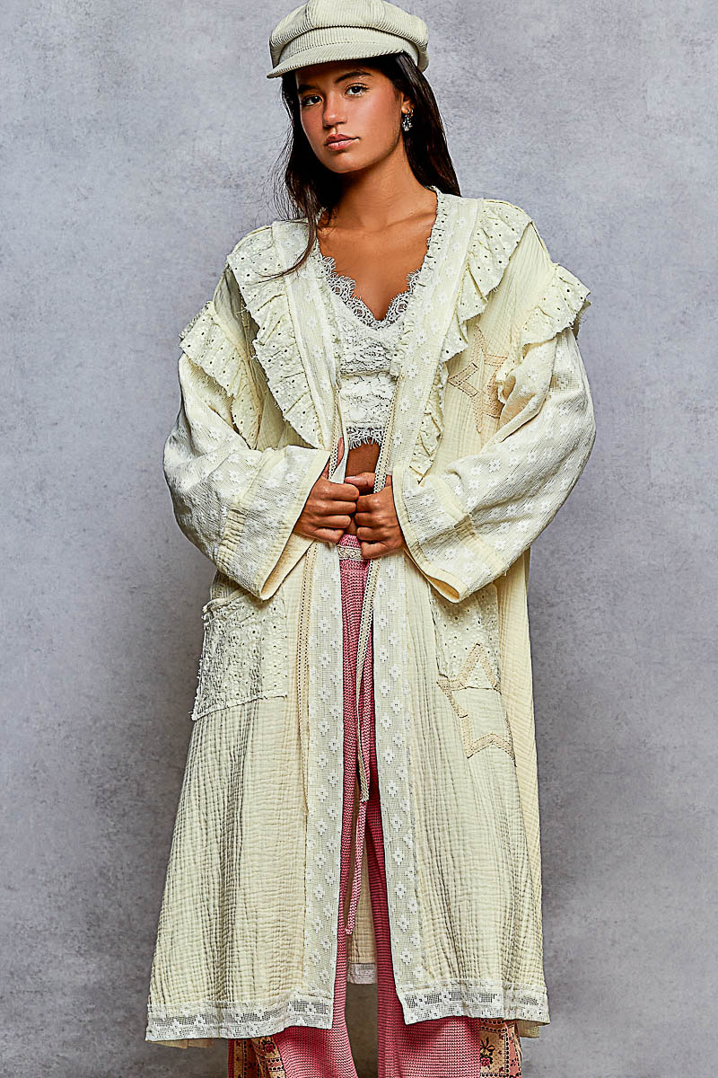 The Tabitha Patch & Lace Cardigan