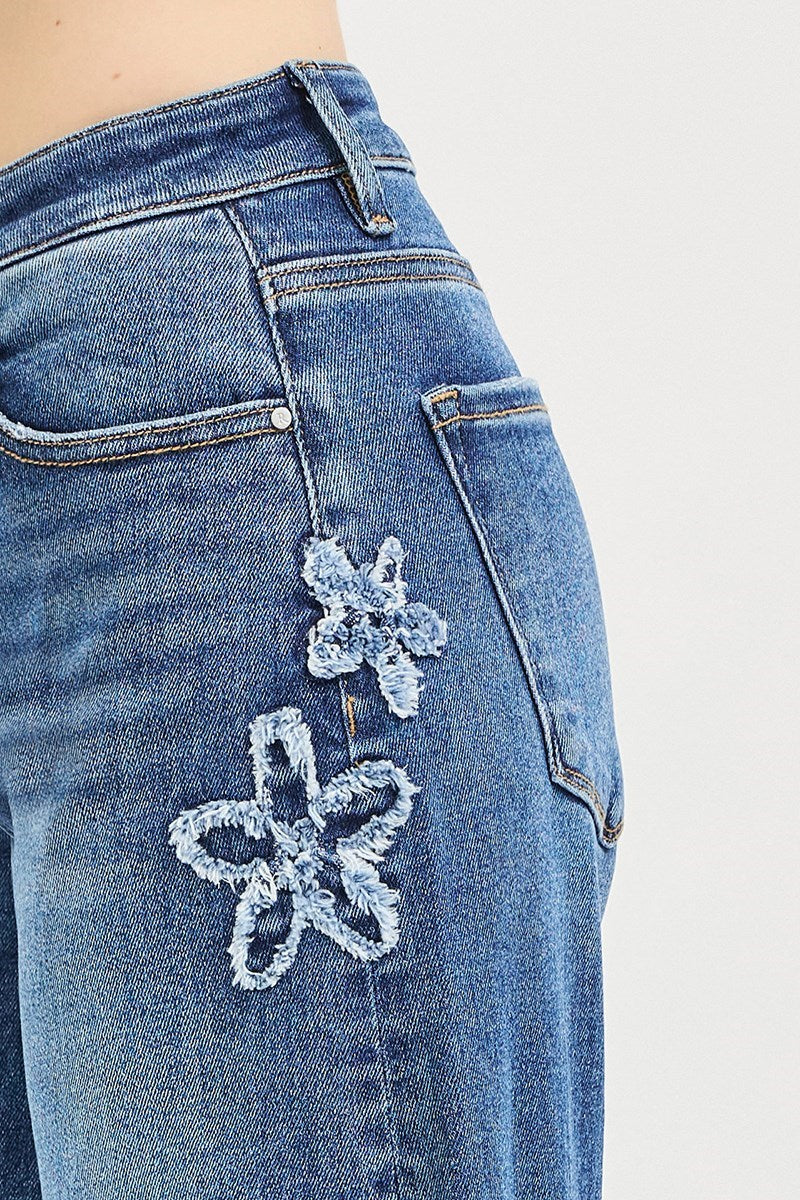The Flora Cropped Barrel Jean PLUS