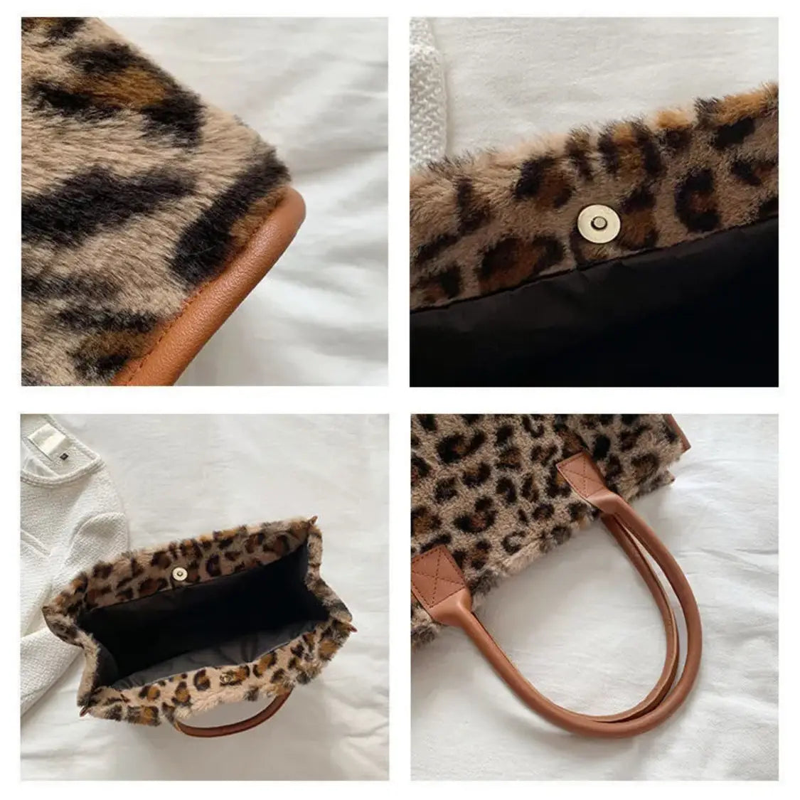 Plush Print Tote Bag