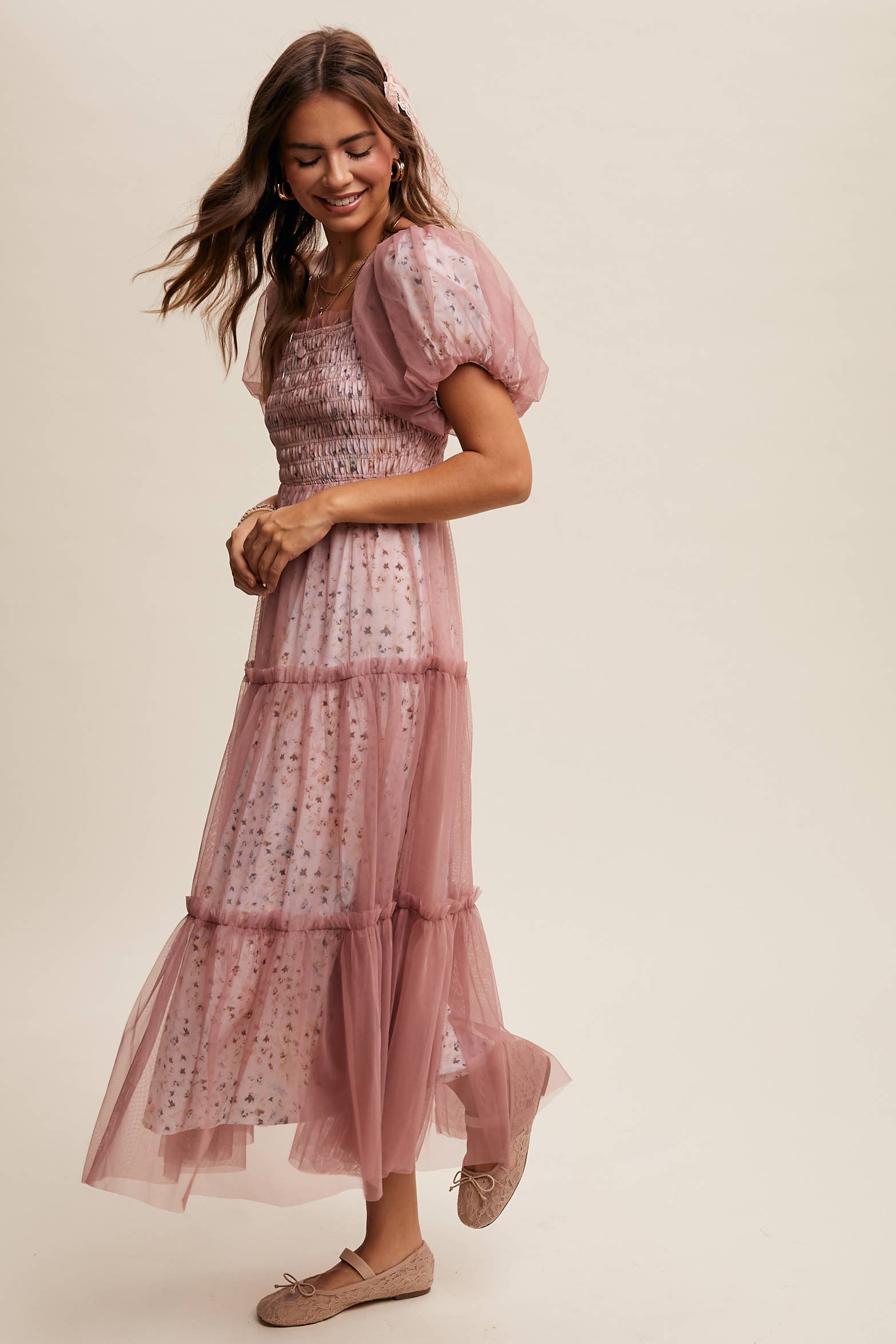 Hopeful Romantic Tiered Tulle Dress