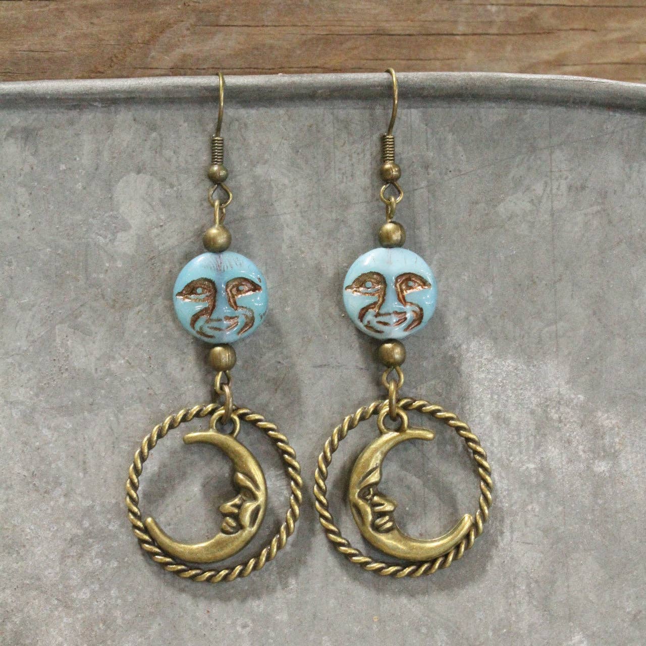 Over The Moon In Love With You Dangle Drop Earrings