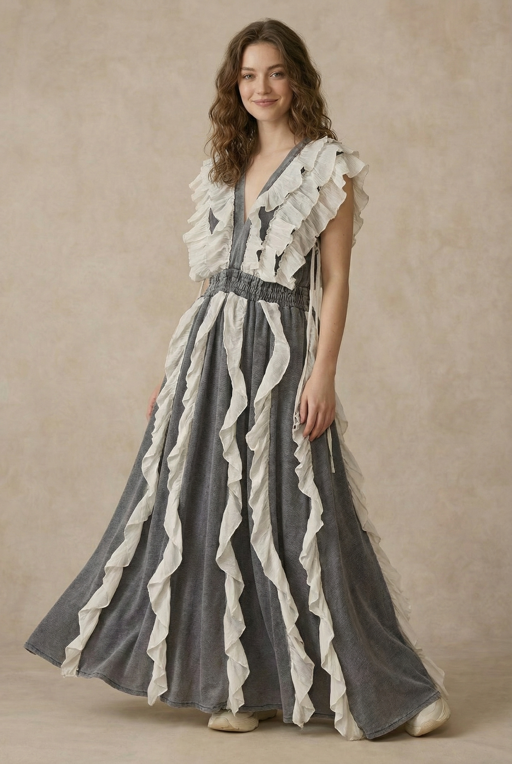 Charity Tiered Ruffle Maxi Dress