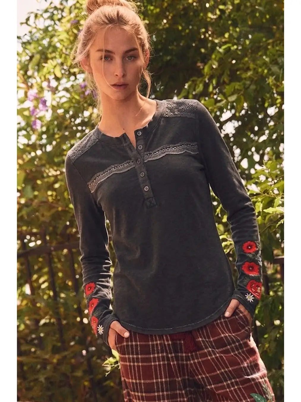 Patchwork Spirit Henley Top