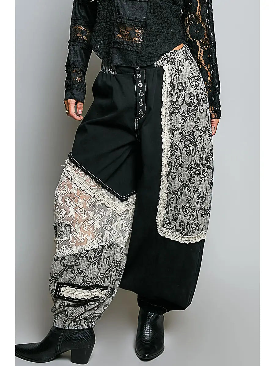Crochet Ruffle Trim Jogger Pants | Spirit & Wind Boutique