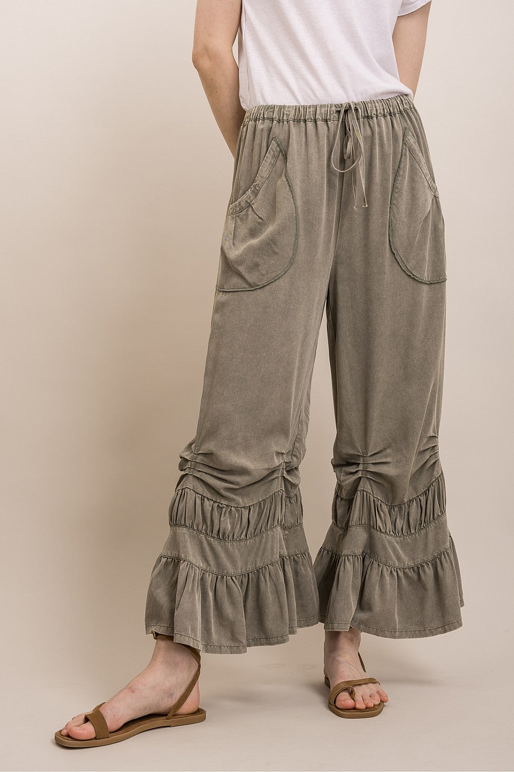 Soulful Ruffle Hem Pants
