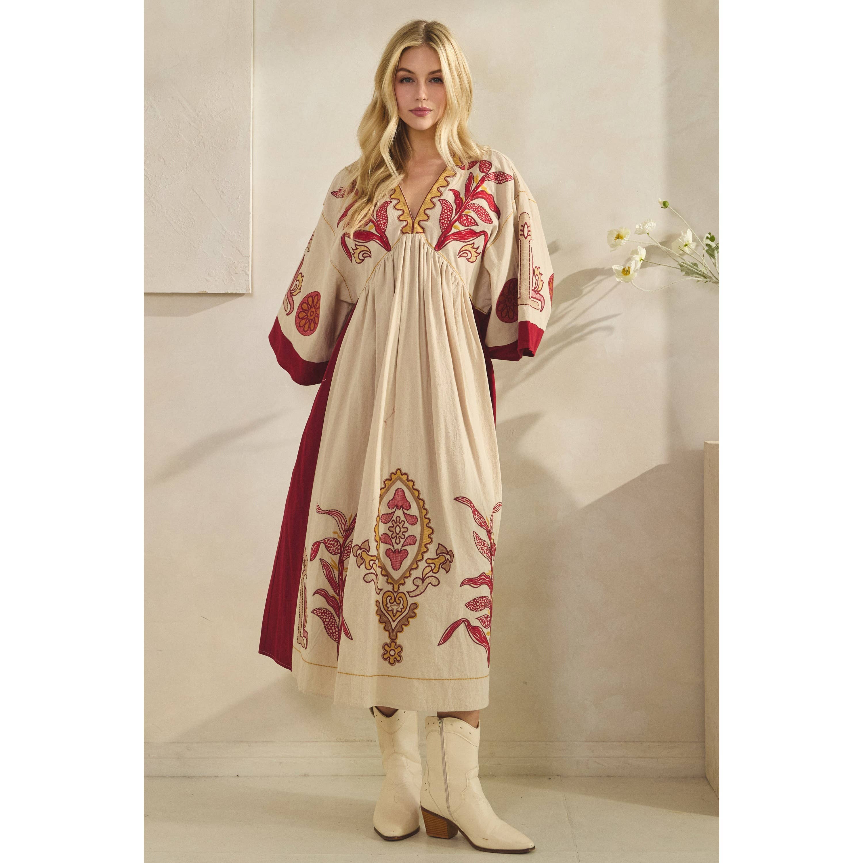Boho Cowgirl Maxi Dress