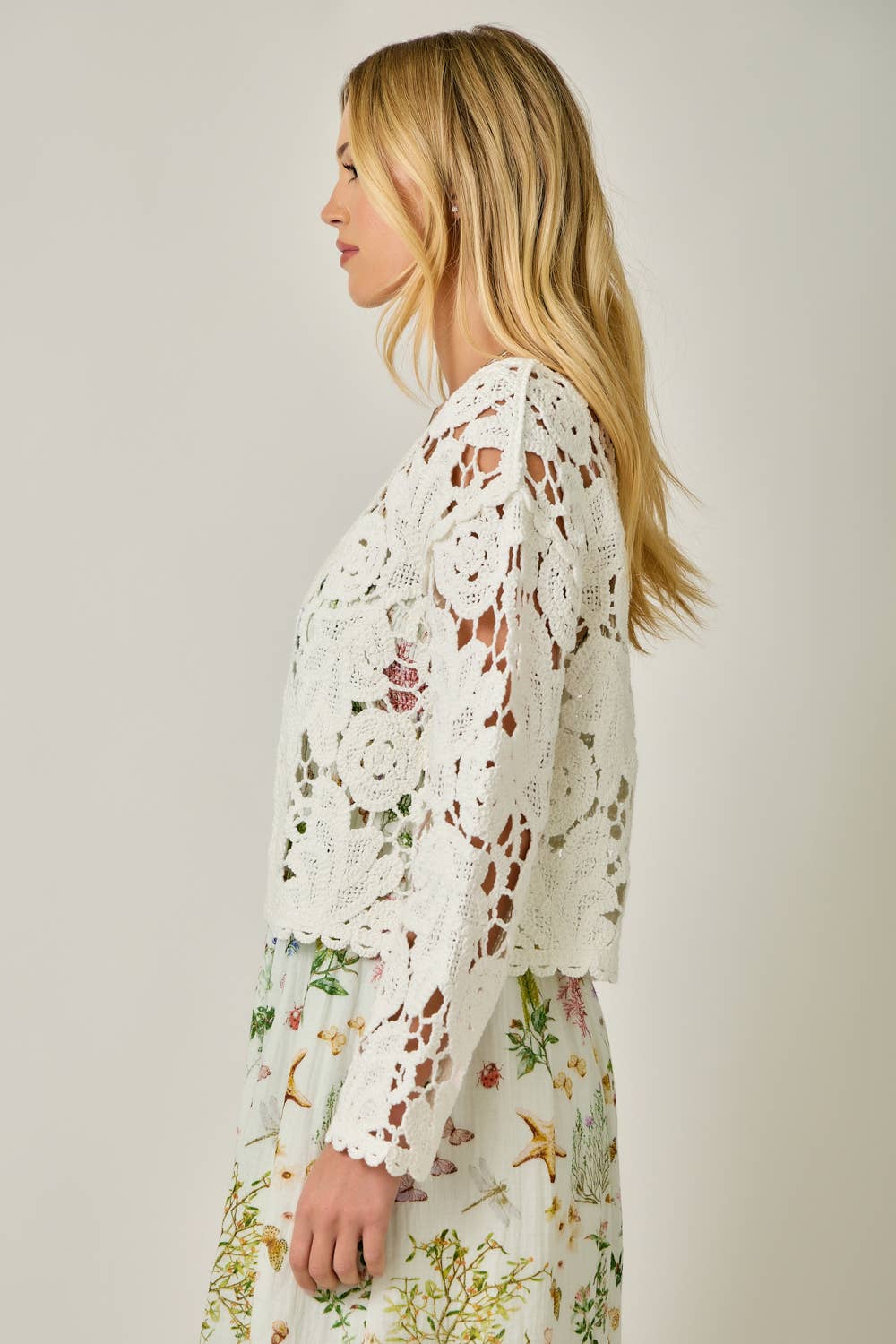 Alabaster Bloom Cardigan