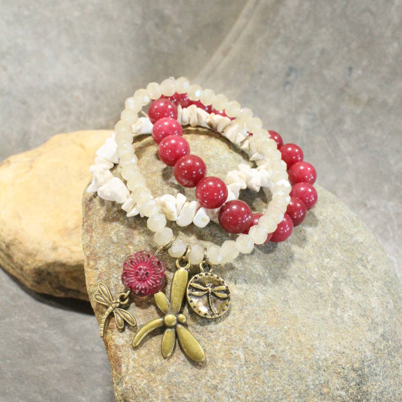 Enjoying The Sounds Of Summer Stretch Bracelet Set