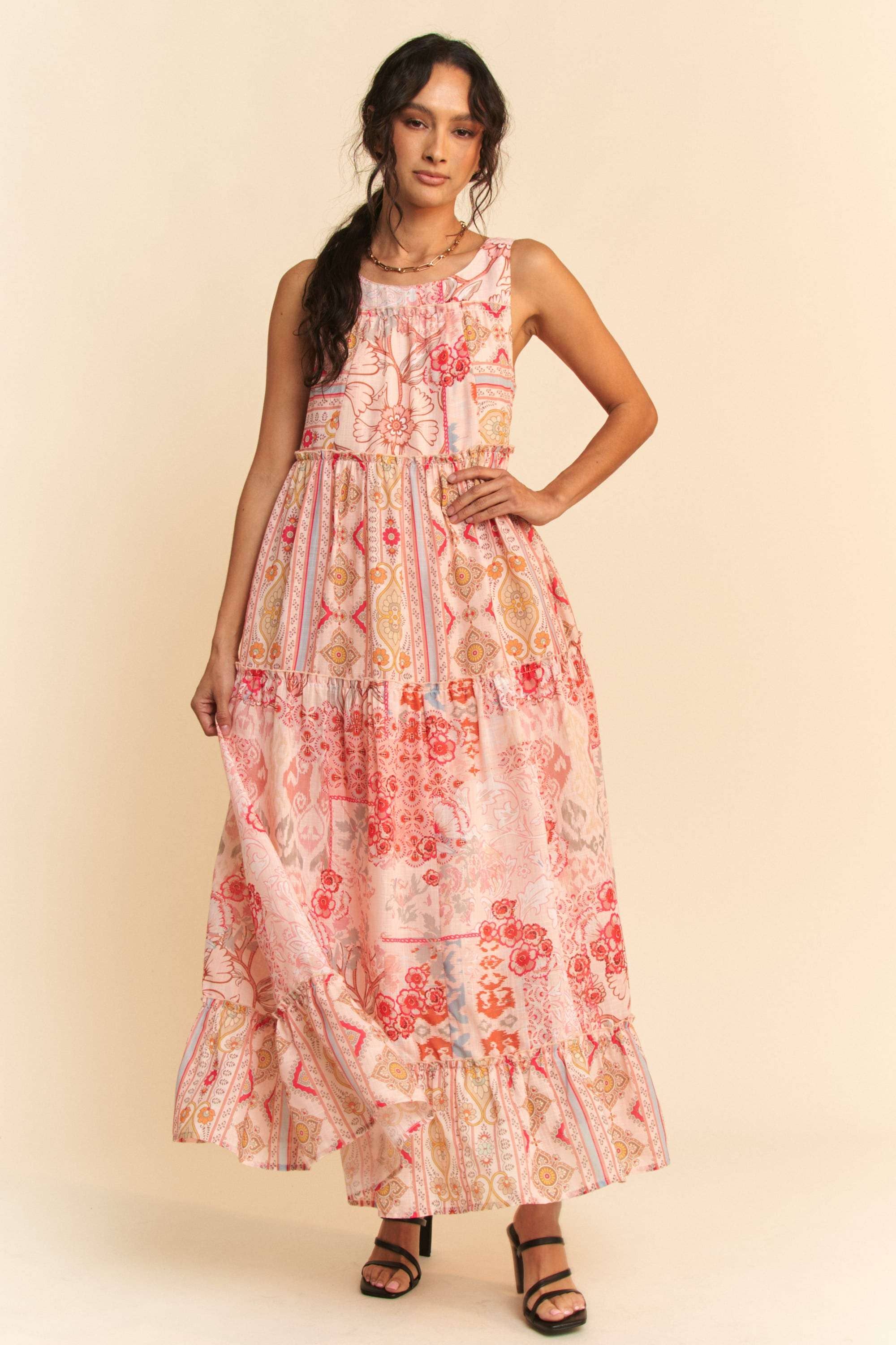 Suzy Q Tiered Maxi Dress