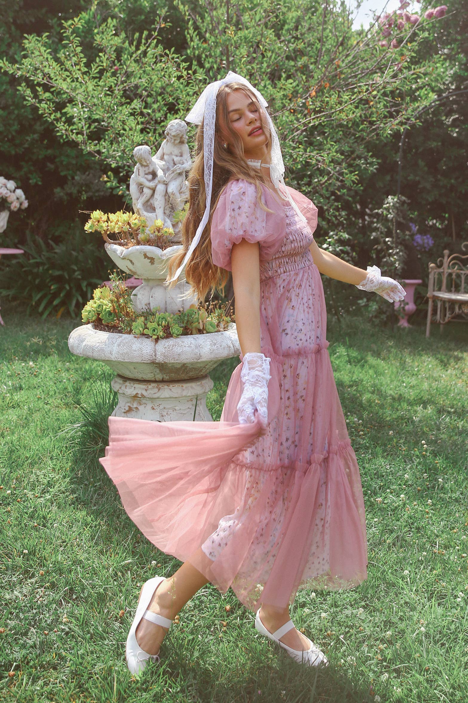 Hopeful Romantic Tiered Tulle Dress