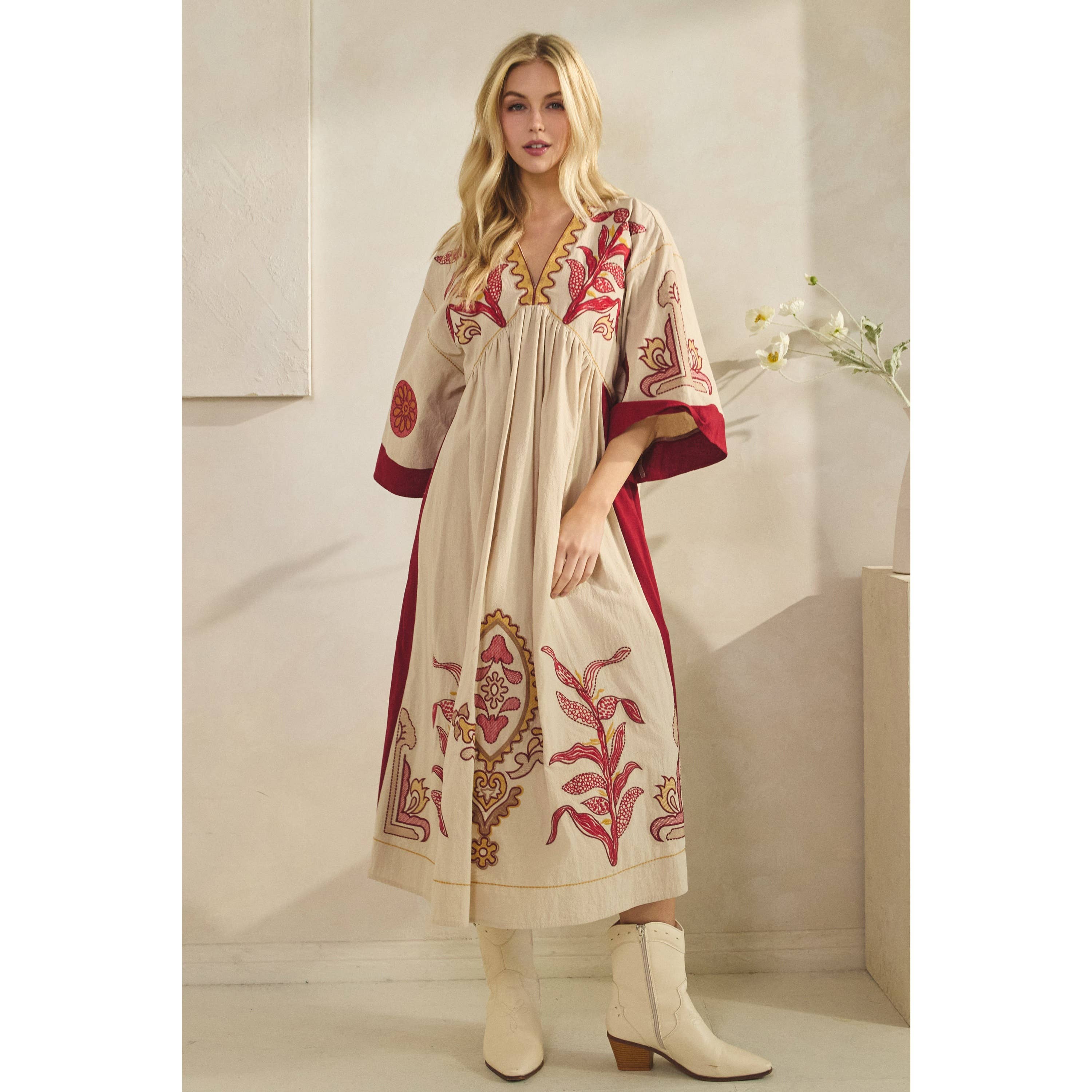 Boho Cowgirl Maxi Dress
