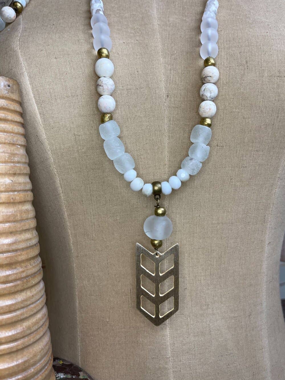 Moon Drop Statement Piece Necklace