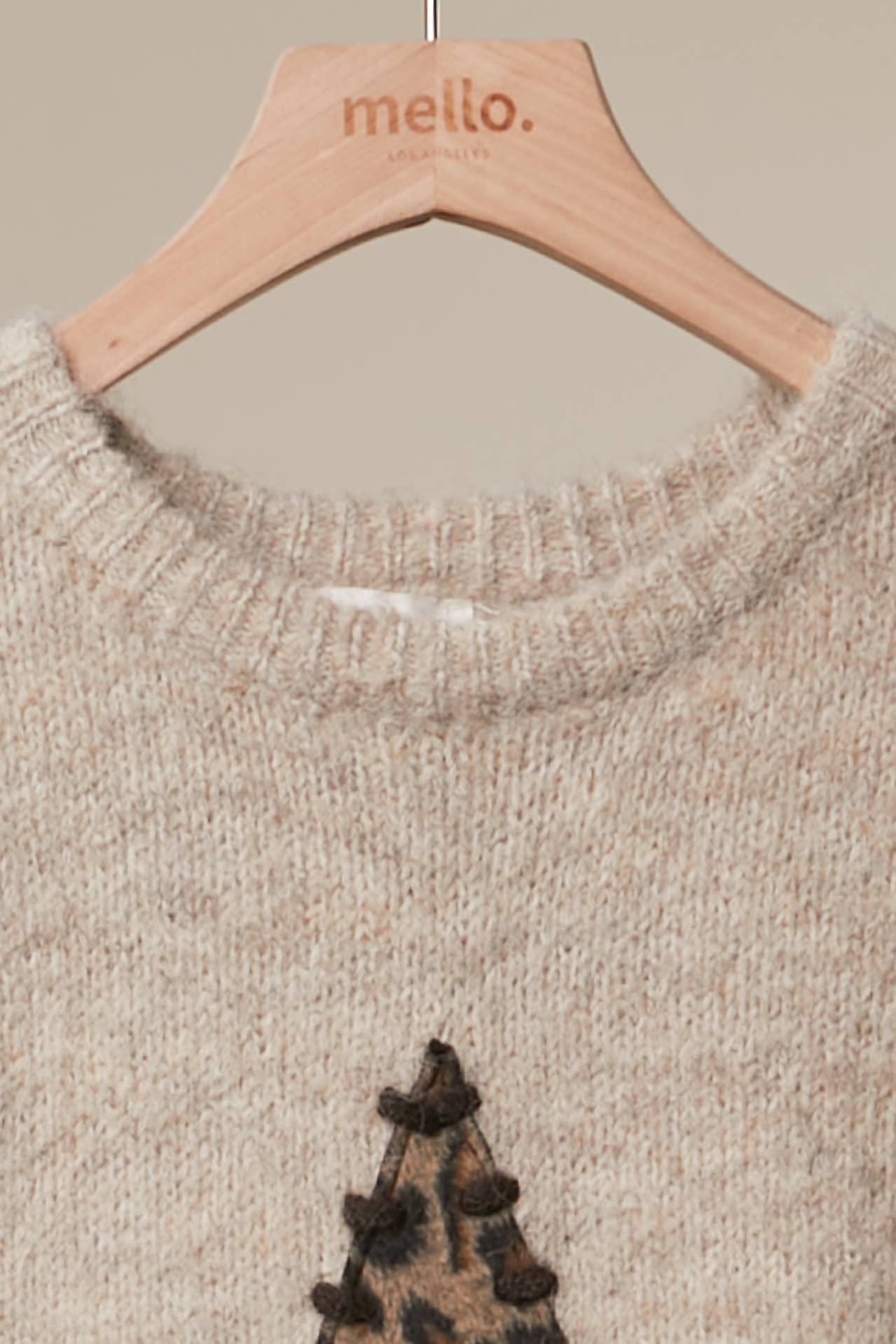 Bold Star Detail Knit Sweater