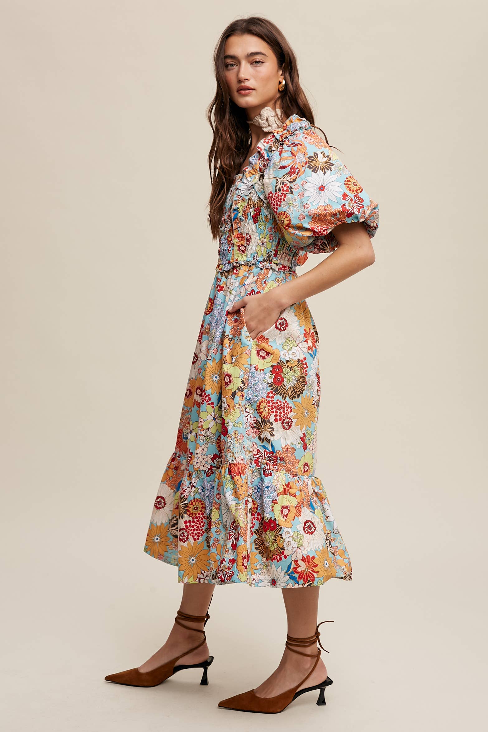 Forever Yours Vintage Flower Dress