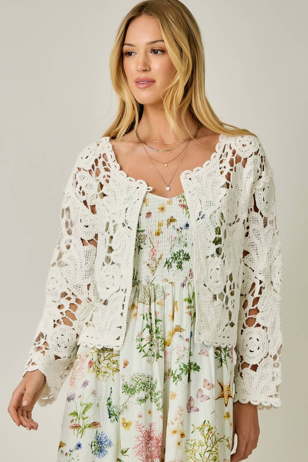 Alabaster Bloom Cardigan