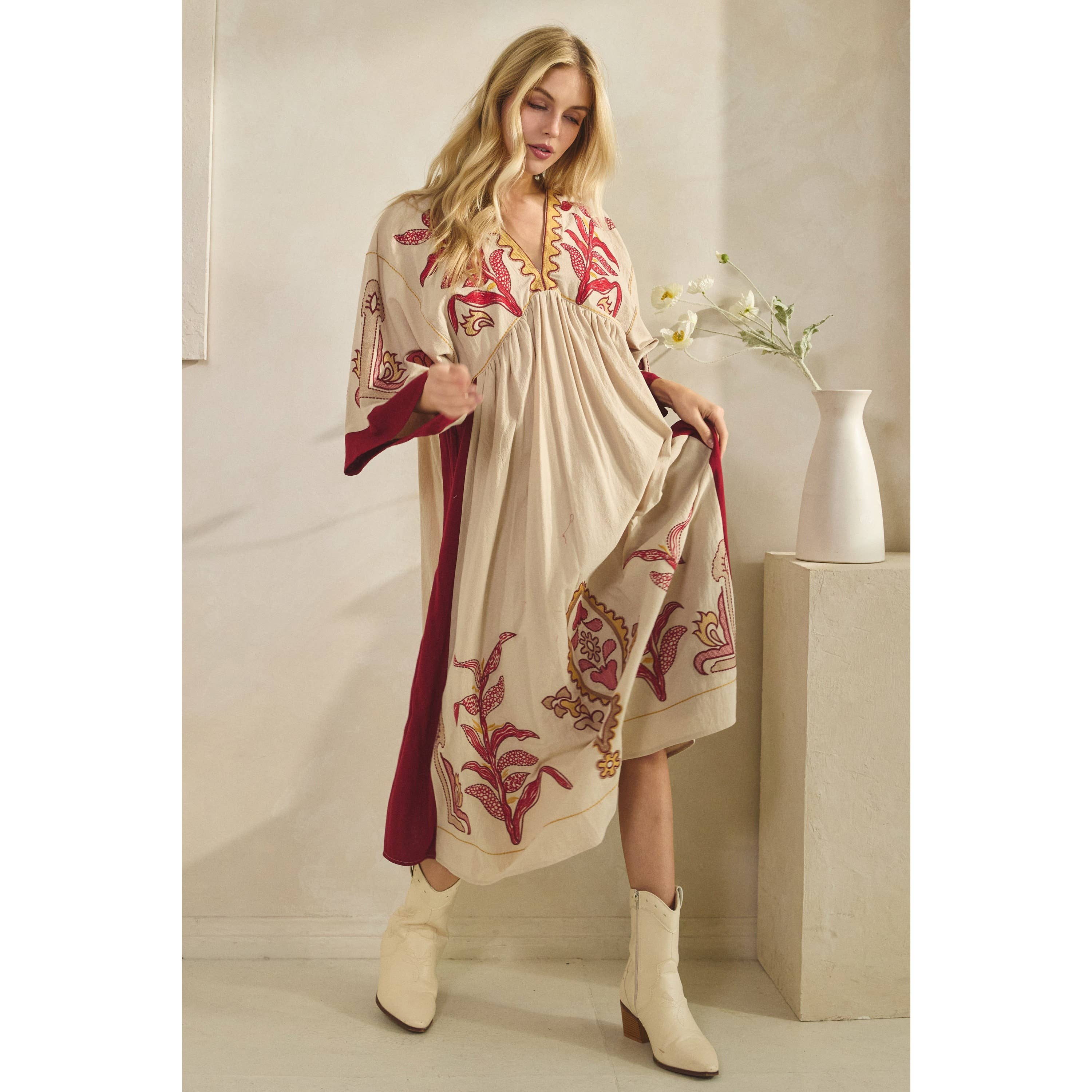 Boho Cowgirl Maxi Dress