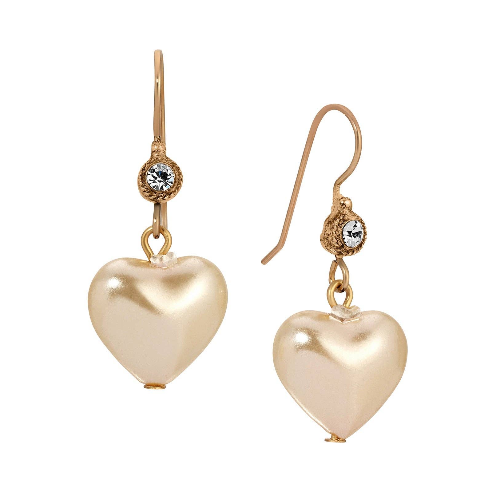 The Romance Pearl Heart Earrings