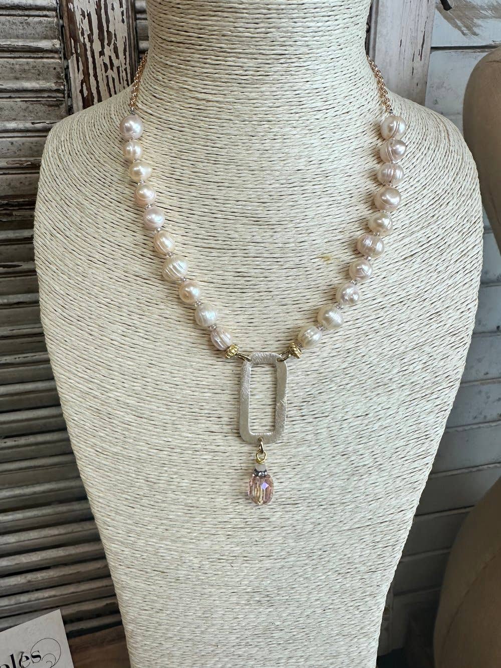 Blush Freshwater Pearl Necklace