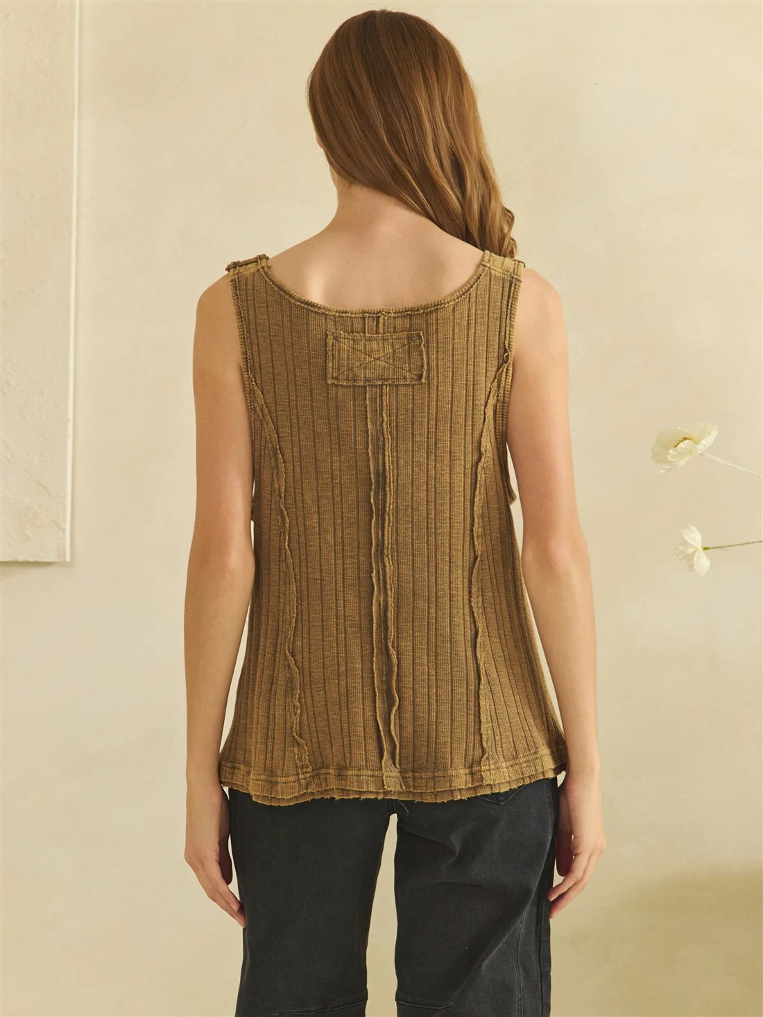 Olive Buckle Up Tank