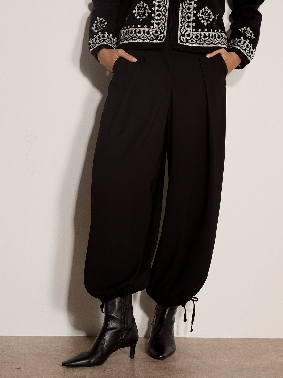 Free Spirit Tie Cuff Trousers