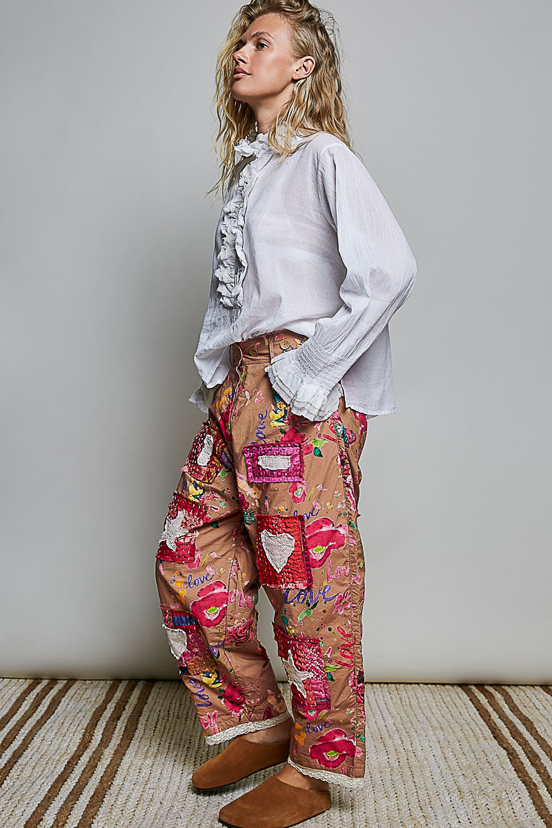 Petalpatch Hearts And Stars Pants