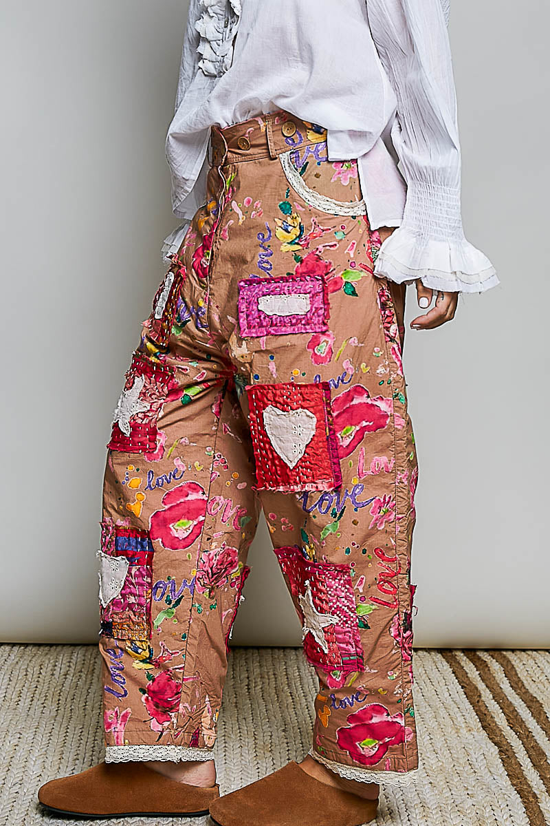 Petalpatch Hearts And Stars Pants