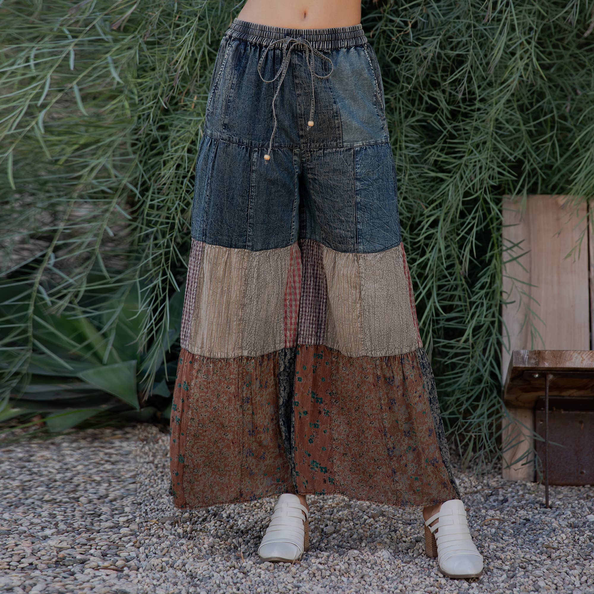 Wild Meadow Patchwork Denim Pants