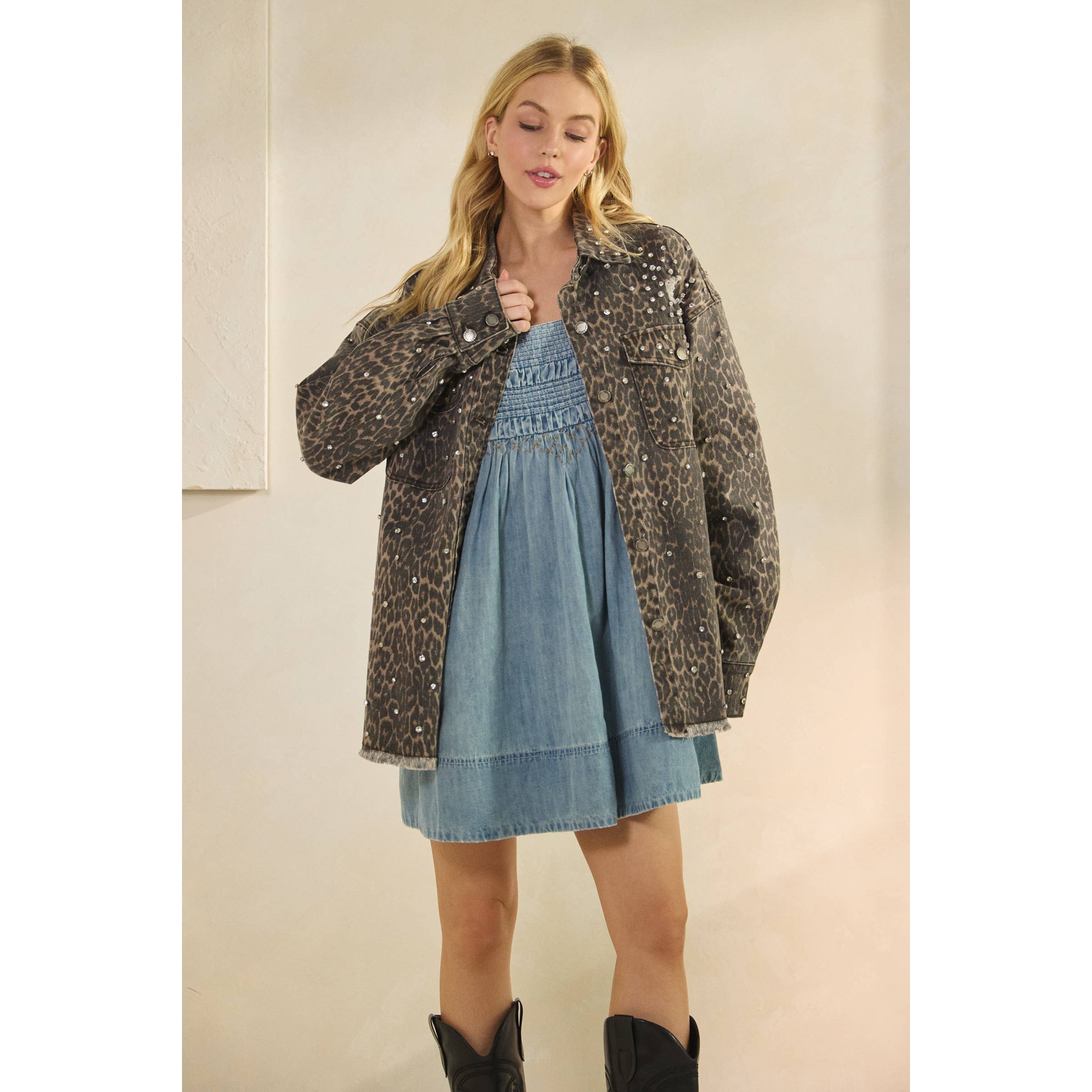 Wild Sparkle Leopard Jacket