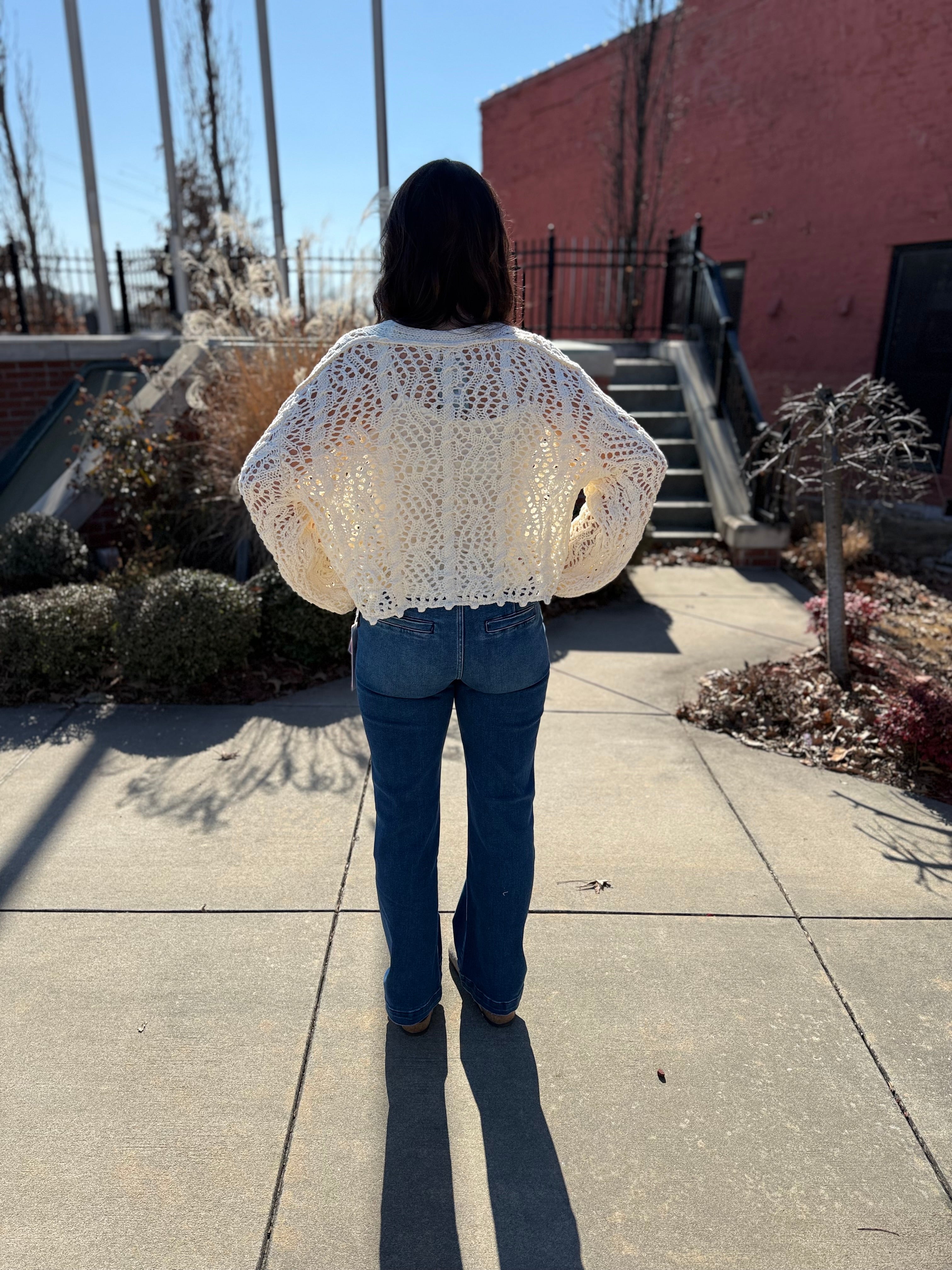 Flower Power Crochet Cardigan