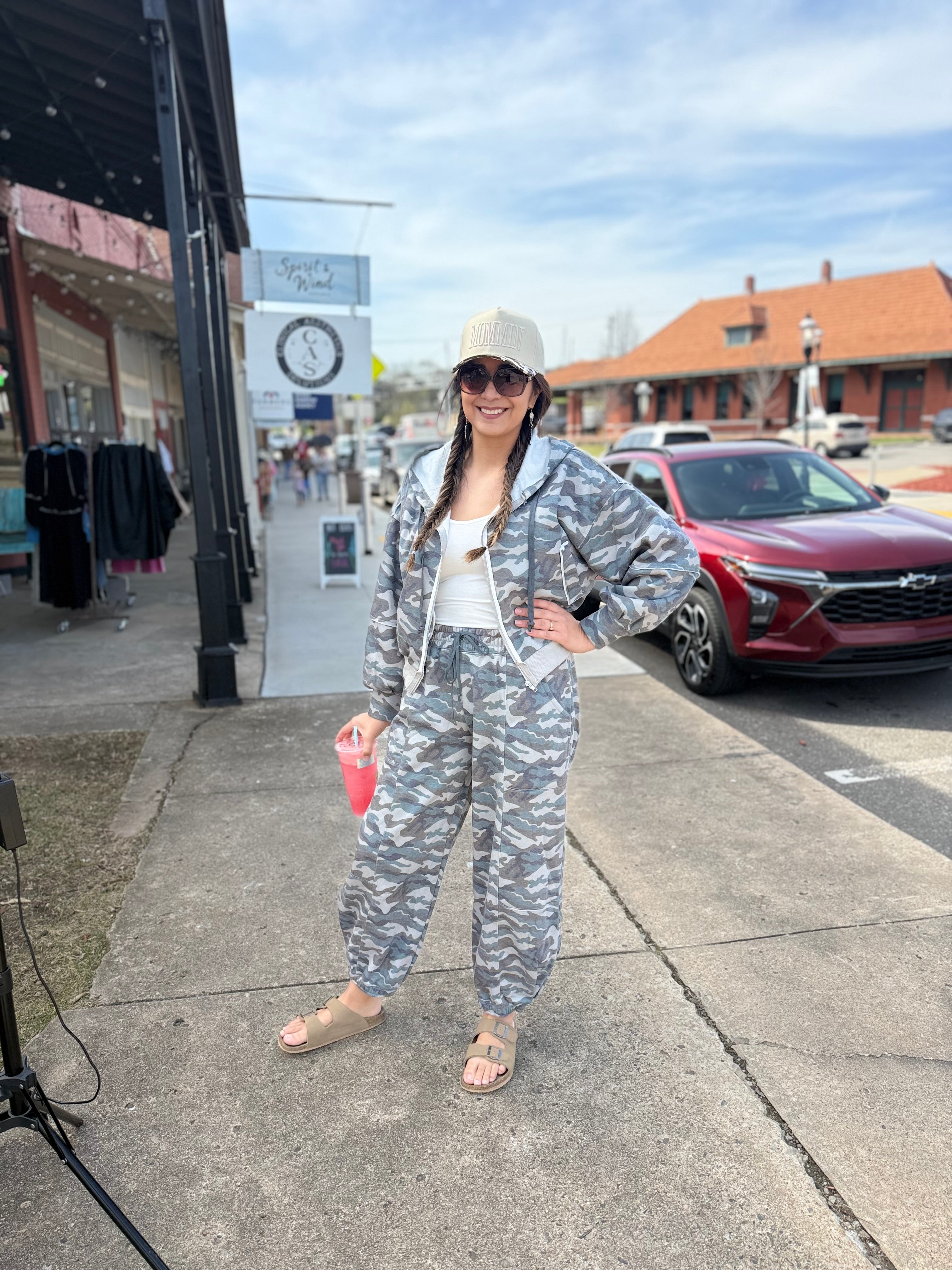 Camo & Chic Zip Jacket