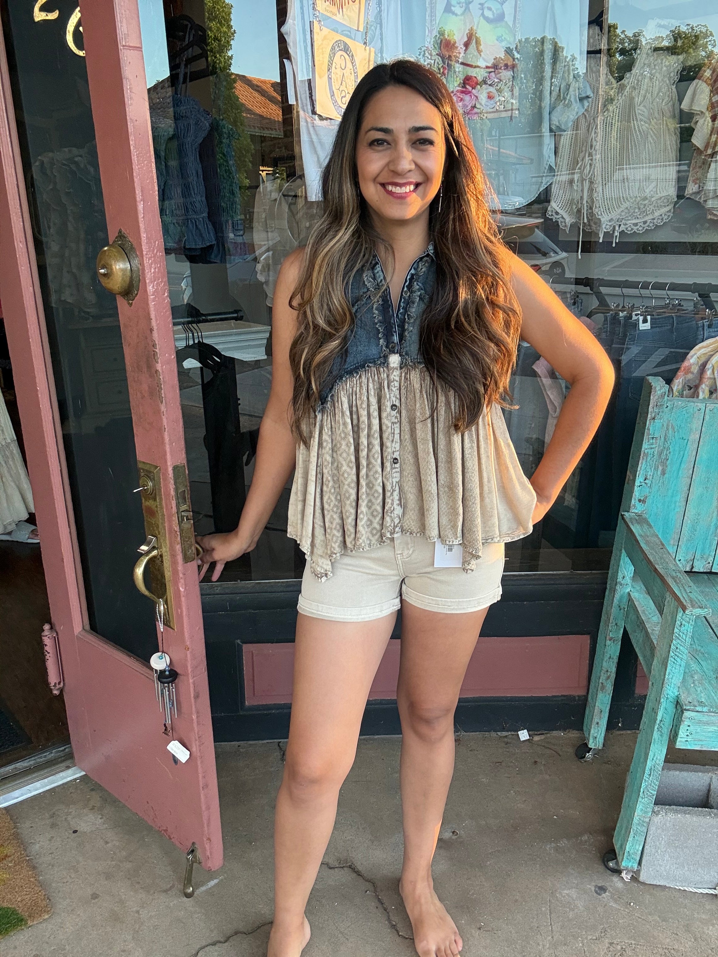 The Dusty Trail Denim Top