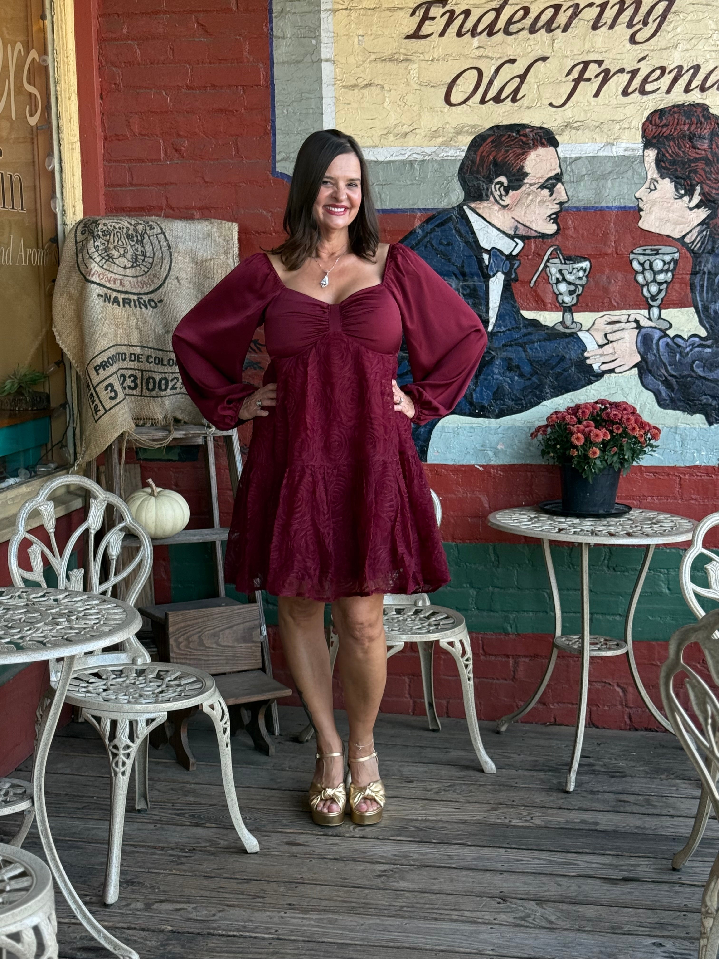 Rosette Revival Dress