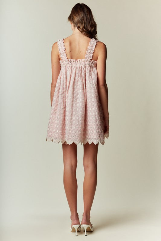 Blushing Bows Babydoll Dress