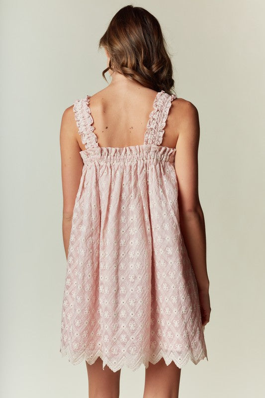 Blushing Bows Babydoll Dress