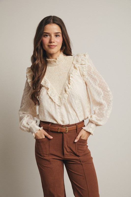 Timeless Grace Ruffle Blouse