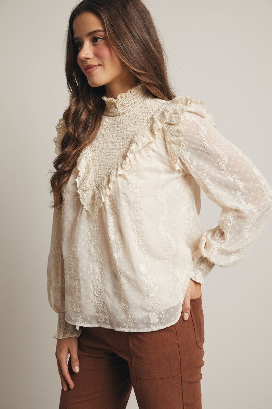 Timeless Grace Ruffle Blouse