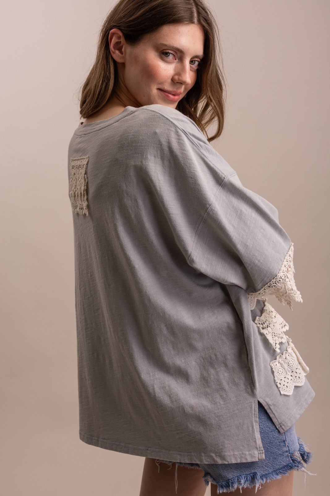 The Lace Bloom Ruffle Top
