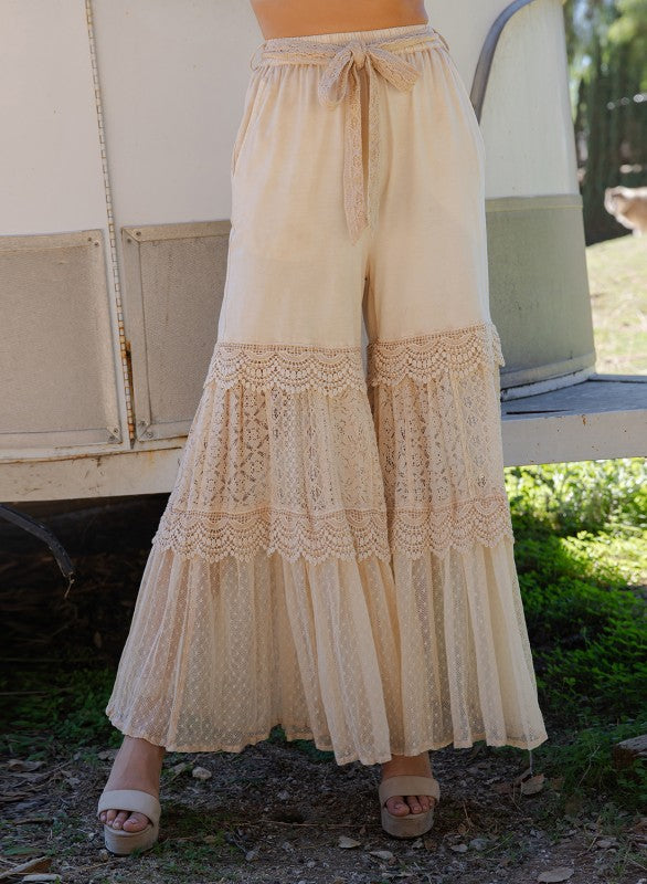 The Desert Dream Tiered Lace Pants