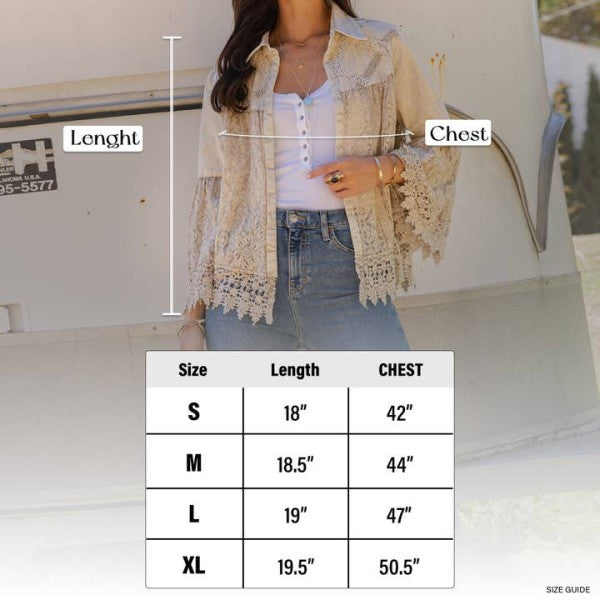 The Enchanted Lace Bell Sleeve Jacket