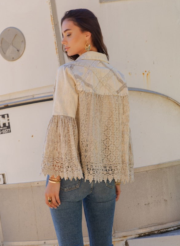 The Enchanted Lace Bell Sleeve Jacket