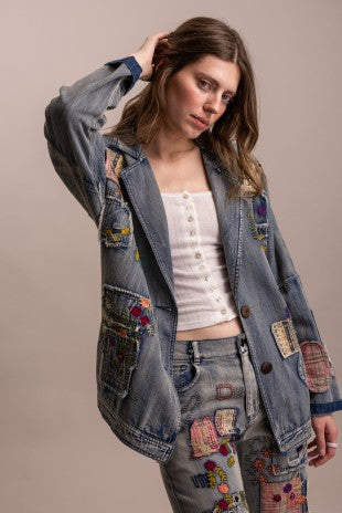 Artisan Patchwork Blazer Jacket